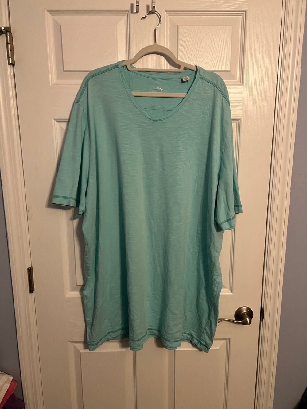 Tommy Bahama Teal Short Sleeve Shirt – Size 4XL